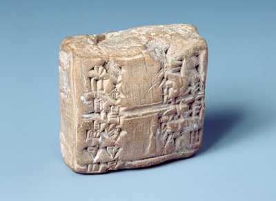 Tablet with Cuneiform Script, c.2000 BC by Sumerian